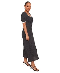 Petal and Pup Women's Francine Lace A-Line Sweetheart-Neck Midi Dress