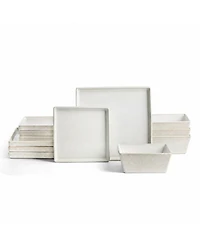 Stone Lain Grace Fluted 12-Piece Dinnerware Set, Service for 4