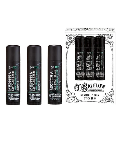 C.o. Bigelow Mentha Lip Balm Stick Trio