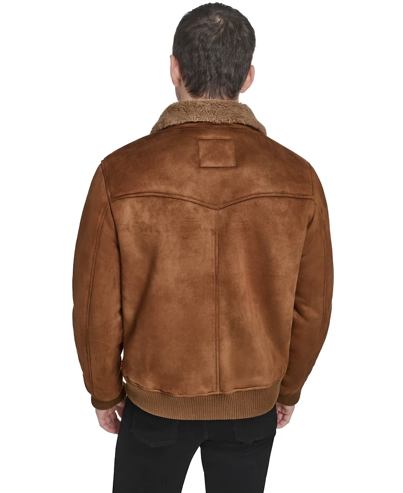 Levis Men's Faux Shearling Bomber Jacket