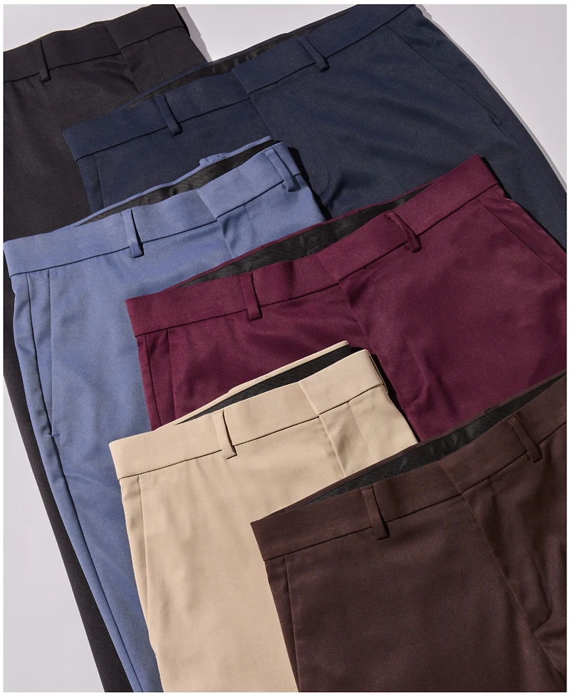 Perry Ellis Portfolio Men's Flat Front Modern-Fit Dress Pants