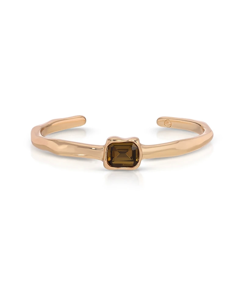 Ettika Molten Crystal Cuff Bracelet