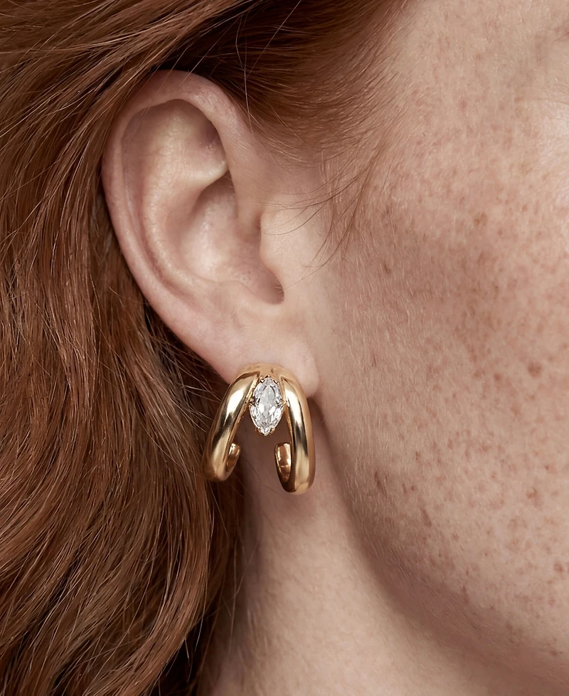 Ettika Orbit Crystal Hoop Earrings