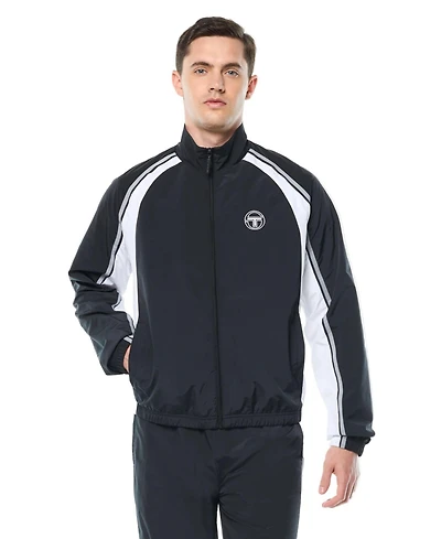 Sergio Tacchini Men's Fico Contrast-Color Panels Raglan-Sleeve Track Jacket