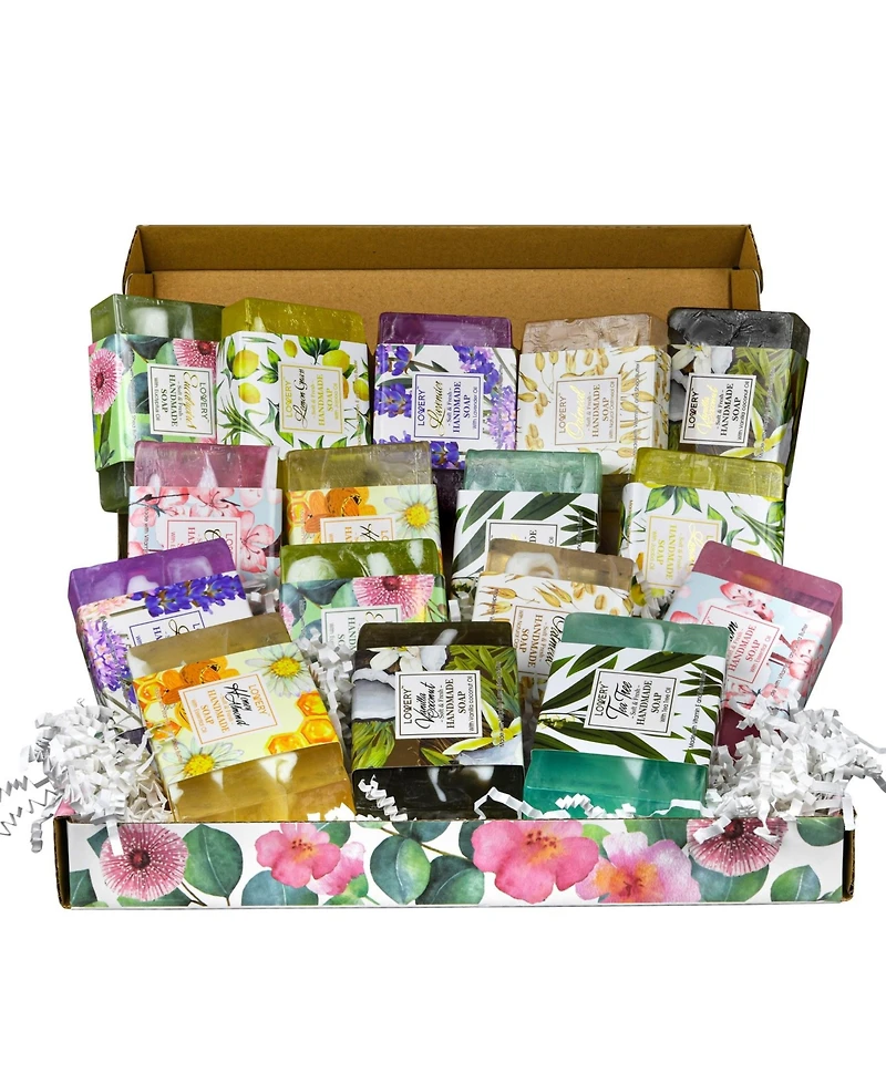 Lovery 8 Piece Handmade Soap Gift Set, Variety Pack Bath and Body Care Gift Set