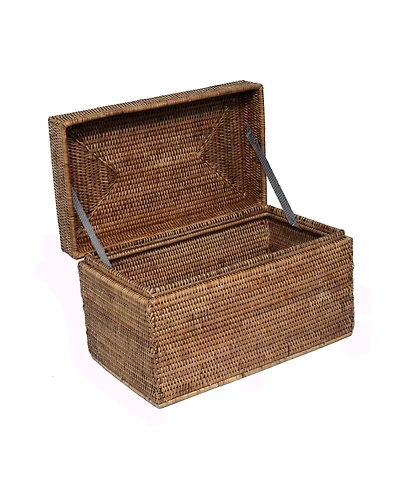 Artifacts Rattan Rectangular Hinged Chest/Trunk