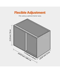 Sugift 2 Tier Swing Out Blind Corner Cabinet Organizer for 36 In Cabinets Right Opening