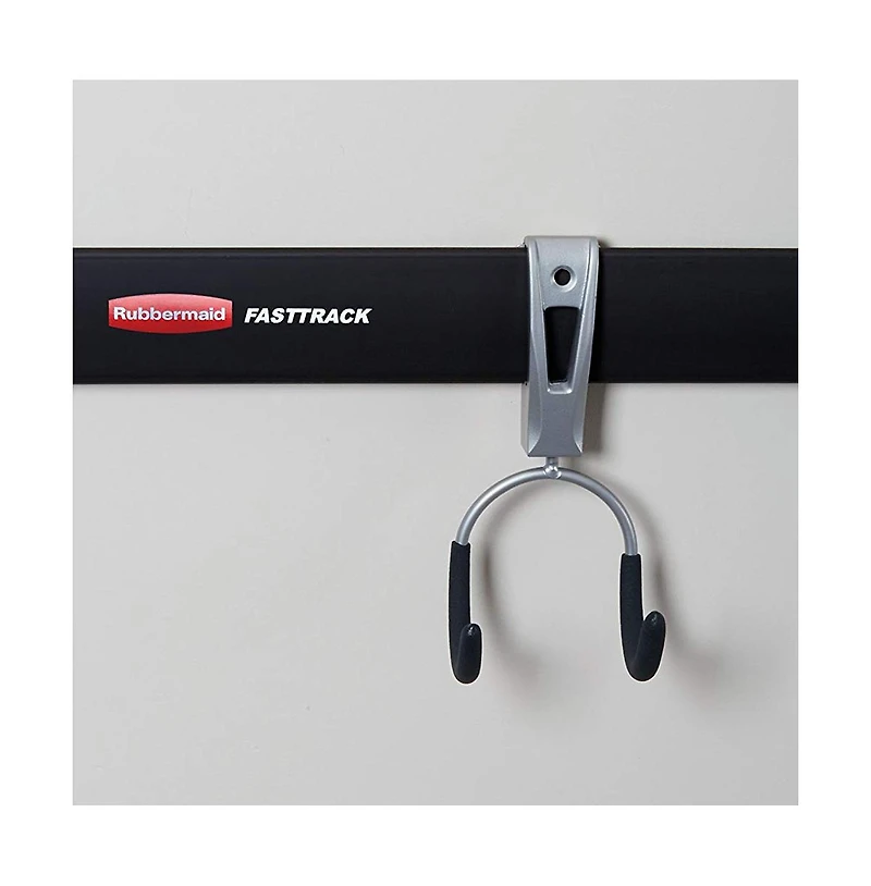 Rubbermaid Universal Metallic FastTrack Hanging Garage Hook Organizers ( Pack
