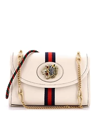 Pre-Owned Gucci Small Rajah Web Chain Shoulder Bag Leather