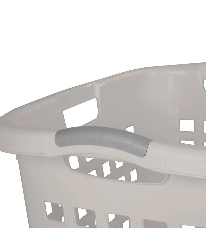 Sterilite Ultra Easy Carry Plastic Laundry Basket, 2.1 Bushel, Grey, 4 Pack