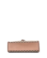 Pre-Owned Gucci Large Emily Chain Flap Shoulder Bag Gg Canvas and Leather