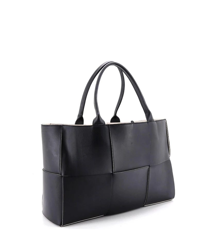 Pre-Owned Bottega Veneta Medium Arco Tote Maxi Intrecciato Leather