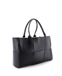 Pre-Owned Bottega Veneta Medium Arco Tote Maxi Intrecciato Leather