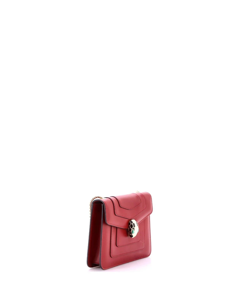 Pre-Owned Bvlgari Small Serpenti Forever Square Shoulder Bag Leather
