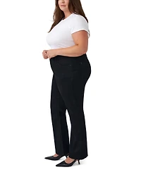 Seven7 Plus Tummyless Boot High-Rise Bootcut Tummy-Control Paneling Jeans