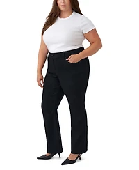 Seven7 Plus Tummyless Boot High-Rise Bootcut Tummy-Control Paneling Jeans