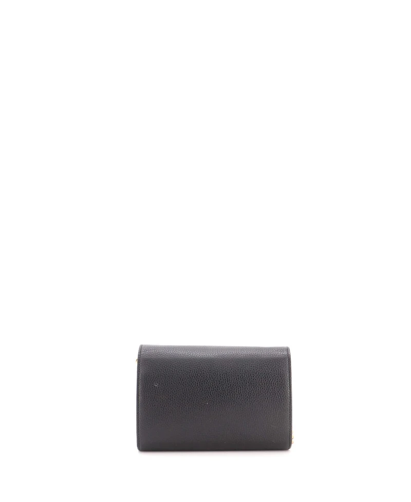 Pre-Owned Gucci Mini Gg Marmont Chain Wallet Leather