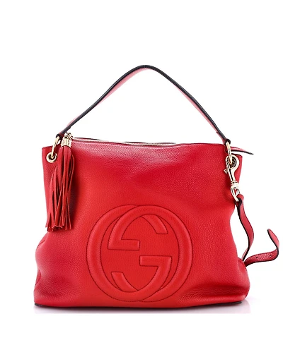 Pre-Owned Gucci Large Soho Convertible Hobo Leather