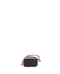Pre-Owned Celine Mini Top Handle Convertible Vanity Case Triomphe Coated Canvas