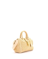 Pre-Owned Saint Laurent Baby Monogram Cabas Downtown Straw