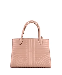 Pre-Owned Prada Medium Convertible Open Tote Diagramme Quilted Leather