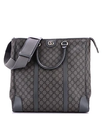 Pre-Owned Gucci Tall Ophidia Convertible Open Tote Gg Coated Canvas