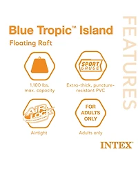 Intex Adult 5 Seat Pool Float w/ Quick Fill Ac Electric Air Pump