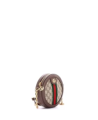 Pre-Owned Gucci Mini Ophidia Round Shoulder Bag Gg Coated Canvas
