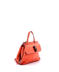 Pre-Owned Gucci Small Bamboo Daily Top Handle Bag Leather