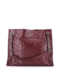 Pre-Owned Saint Laurent Medium Niki Shopping Tote Matelasse Chevron Leather