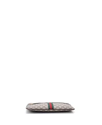 Pre-Owned Gucci Large Ophidia Zip Pouch Gg Coated Canvas