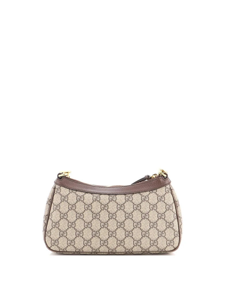 Pre-Owned Gucci Small Ophidia Charm Shoulder Bag Gg Coated Canvas