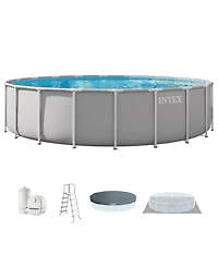 Intex Prism Frame 20ft x 52in Premium Above Ground Pool Set with Filter Pump