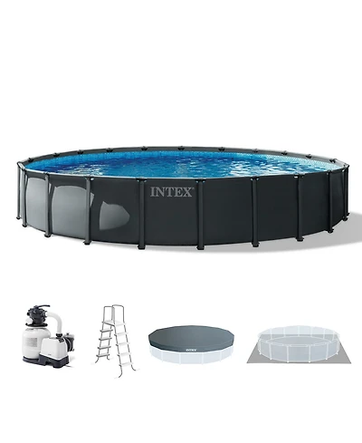 Intex 22' x 48" Ultra Xtr Round Frame Above Ground Swimming Pool Set with Pump