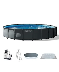 Intex 22' x 48" Ultra Xtr Round Frame Above Ground Swimming Pool Set with Pump