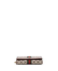 Pre-Owned Gucci Ophidia Chain Wallet Gg Coated Canvas