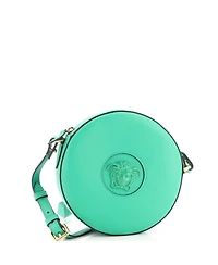 Pre-Owned Versace Small La Medusa Round Camera Bag Leather