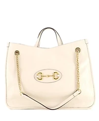 Pre-Owned Gucci Large Horsebit 1955 Chain Tote Leather