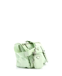 Pre-Owned Prada Medium Double Buckle Flap Messenger Bag Re-Nylon