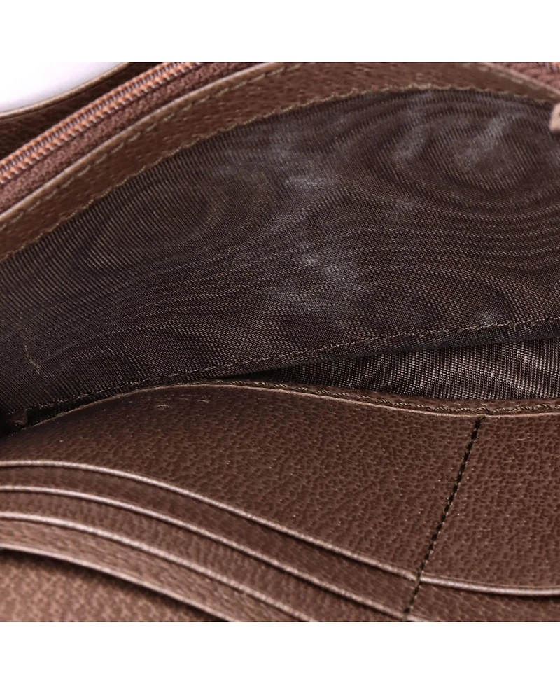 Pre-Owned Gucci Ophidia Continental Wallet Gg Coated Canvas