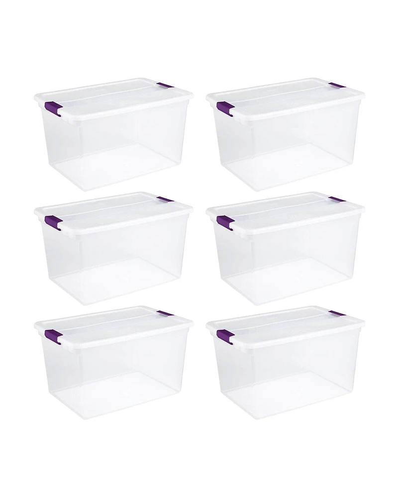 Sterilite 66 Quart Storage Totes, 6 Pack, and 6 Quart Storage Totes, 12 Pack