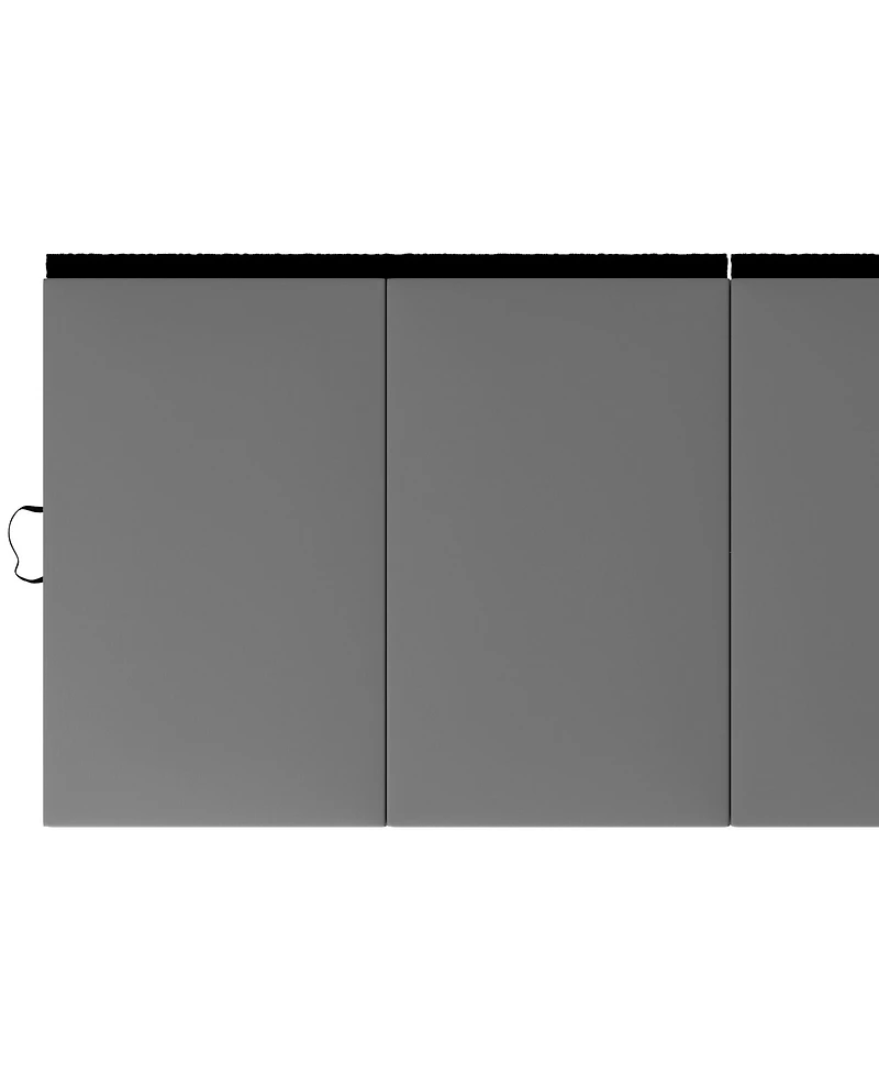 BalanceFrom Fitness GoGym 4' x 10' x 2" Folding Gymnastics Mat, Gray (2 Pack)