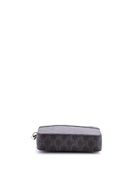 Pre-Owned Celine Small Zip Messenger Bag Triomphe Coated Canvas