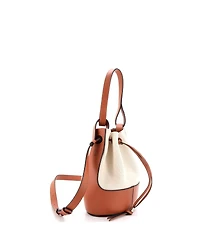Pre-Owned Loewe Medium Balloon Bucket Bag Canvas and Leather