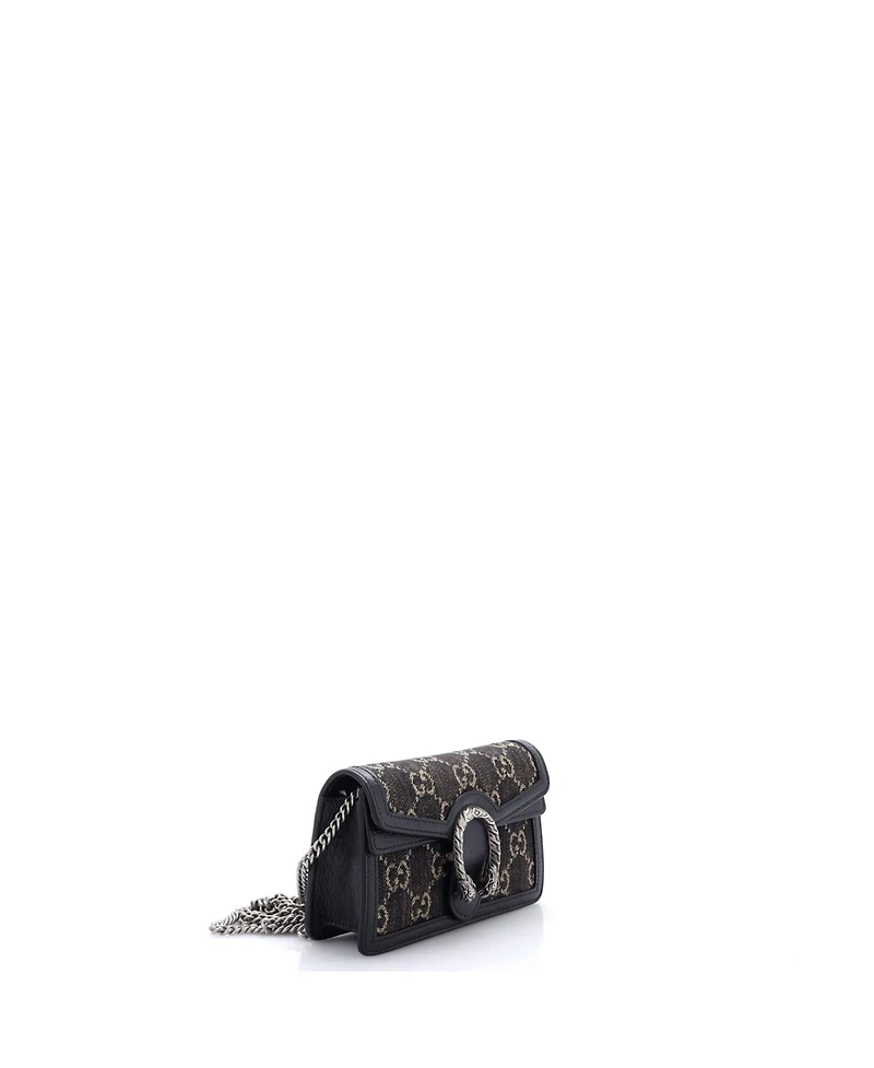 Pre-Owned Gucci Super Mini Dionysus Bag Gg Denim