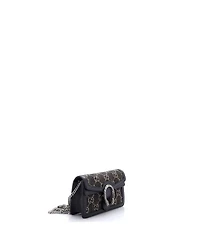 Pre-Owned Gucci Super Mini Dionysus Bag Gg Denim