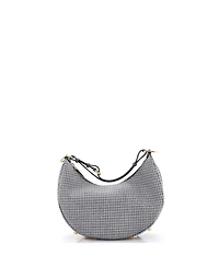 Pre-Owned Fendi Small Fendigraphy Bag Houndstooth Wool