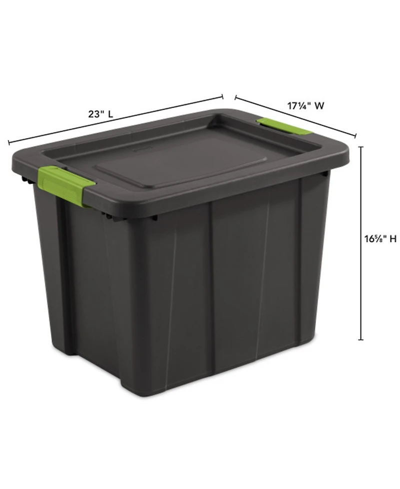 Sterilite Tuff1 Latching 18 Gallon Plastic Storage Container and Lid (18 Pack)