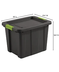 Sterilite Tuff1 Latching 18 Gallon Plastic Storage Container and Lid (18 Pack)