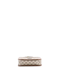 Pre-Owned Gucci Mini Interlocking G Patch Camera Bag Gg Coated Canvas